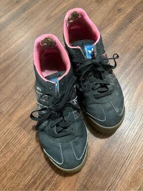 Heavily Used adidas Black Sneakers